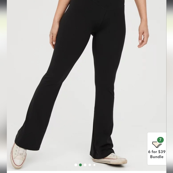 Aerie High Waisted Crossover Flare Legging - Picture 2 of 5